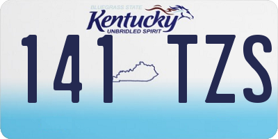 KY license plate 141TZS