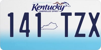 KY license plate 141TZX