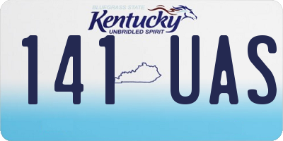 KY license plate 141UAS