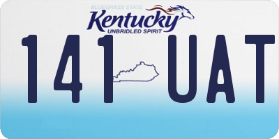 KY license plate 141UAT