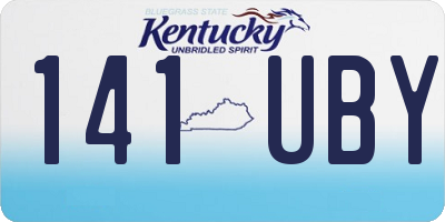 KY license plate 141UBY