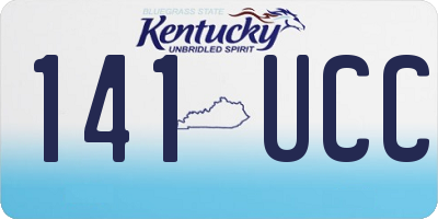 KY license plate 141UCC