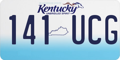 KY license plate 141UCG