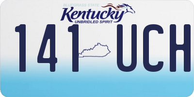 KY license plate 141UCH