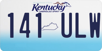 KY license plate 141ULW