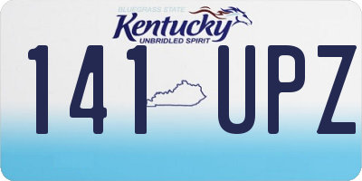 KY license plate 141UPZ