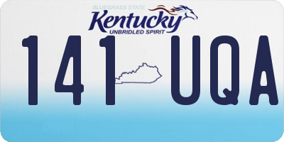 KY license plate 141UQA
