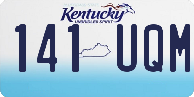 KY license plate 141UQM