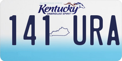 KY license plate 141URA
