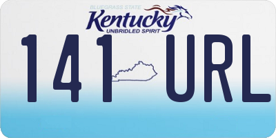 KY license plate 141URL