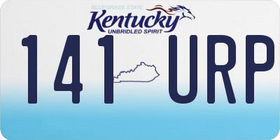 KY license plate 141URP