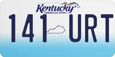 KY license plate 141URT