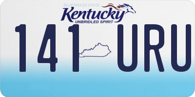 KY license plate 141URU