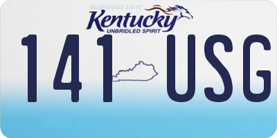 KY license plate 141USG