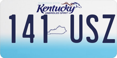 KY license plate 141USZ