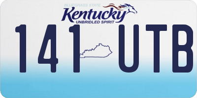 KY license plate 141UTB