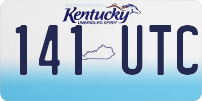 KY license plate 141UTC