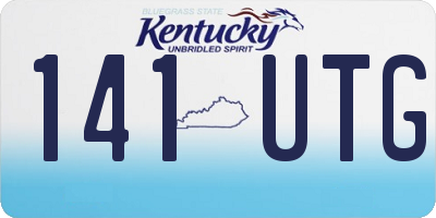 KY license plate 141UTG