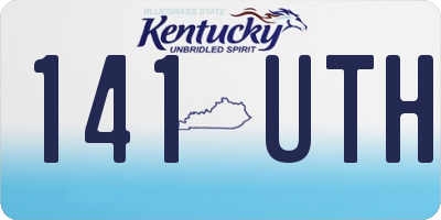 KY license plate 141UTH