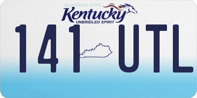 KY license plate 141UTL
