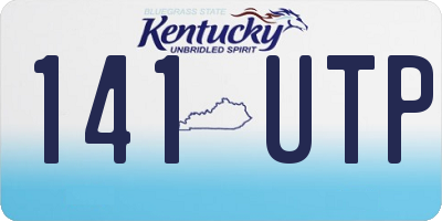 KY license plate 141UTP