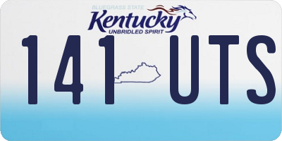 KY license plate 141UTS