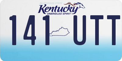 KY license plate 141UTT