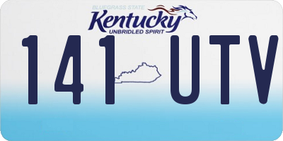 KY license plate 141UTV