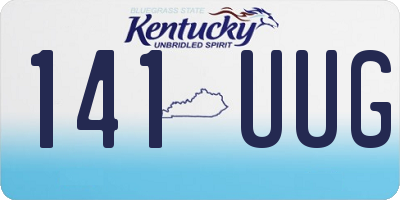 KY license plate 141UUG