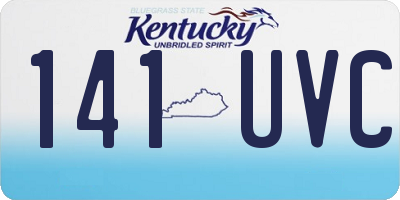 KY license plate 141UVC