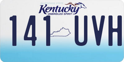 KY license plate 141UVH