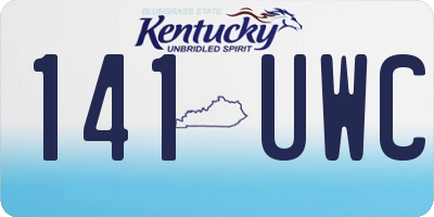 KY license plate 141UWC