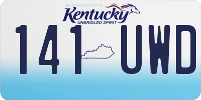KY license plate 141UWD