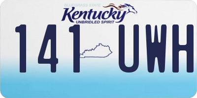 KY license plate 141UWH