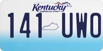 KY license plate 141UWO