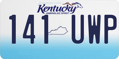 KY license plate 141UWP