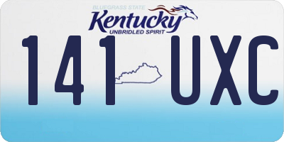 KY license plate 141UXC