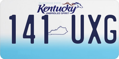KY license plate 141UXG