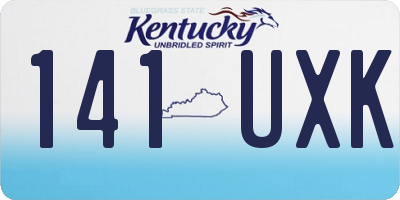 KY license plate 141UXK