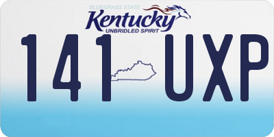 KY license plate 141UXP