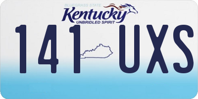 KY license plate 141UXS