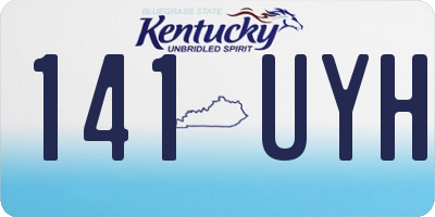 KY license plate 141UYH
