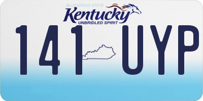 KY license plate 141UYP