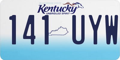 KY license plate 141UYW
