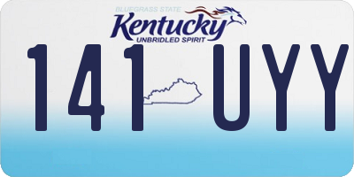 KY license plate 141UYY