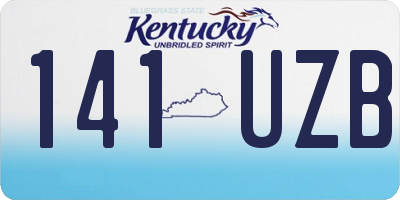 KY license plate 141UZB