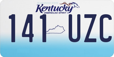 KY license plate 141UZC