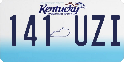 KY license plate 141UZI