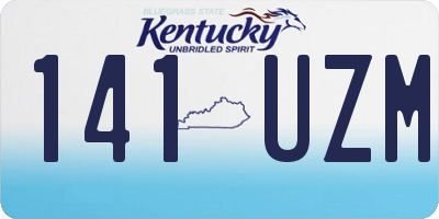 KY license plate 141UZM