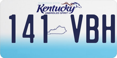 KY license plate 141VBH